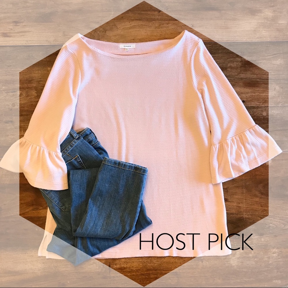 HP | Pleione | Blush fashion top | Size L - Picture 1 of 8